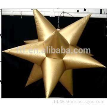 Inflatable golden star for party, inflatable air star balloon